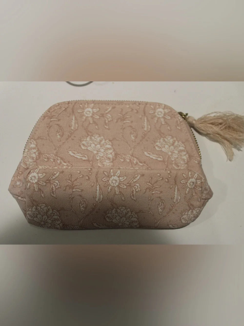 Bobbi Brown x Ulla Johnson Limited Edition Pink Floral Canvas Makeup Bag Pouch